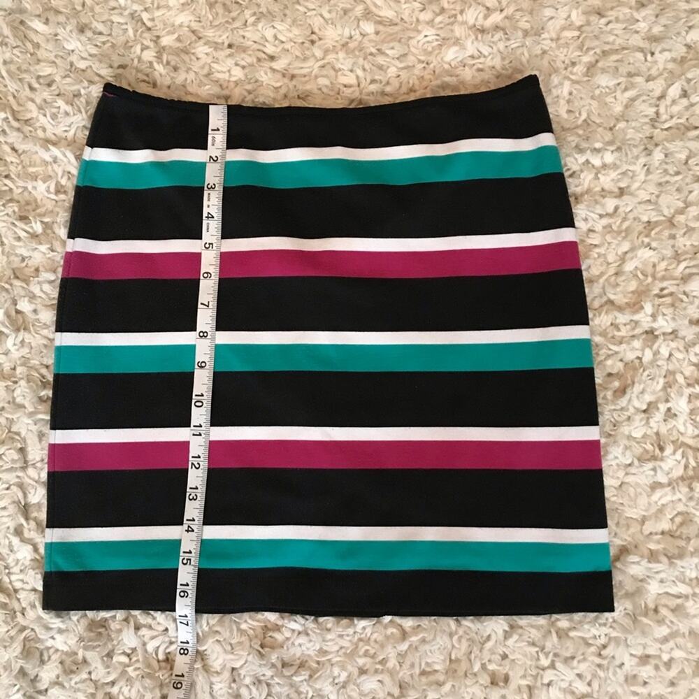 Allen B striped stretch skirt size Medium - Picture 3 of 6